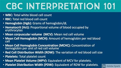 what does cbc package test for|cbc no differential test.